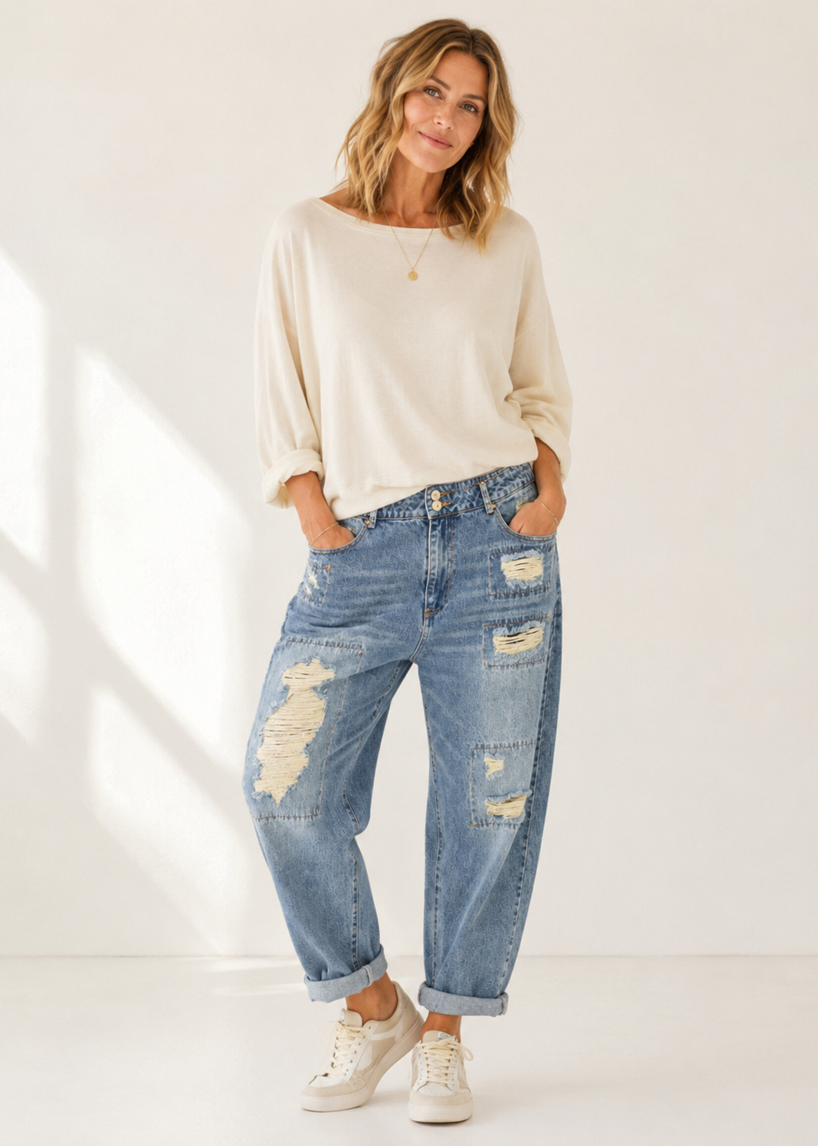 Jaded Gypsy Clothing Forever Love Jeans Medium Wash Distressed