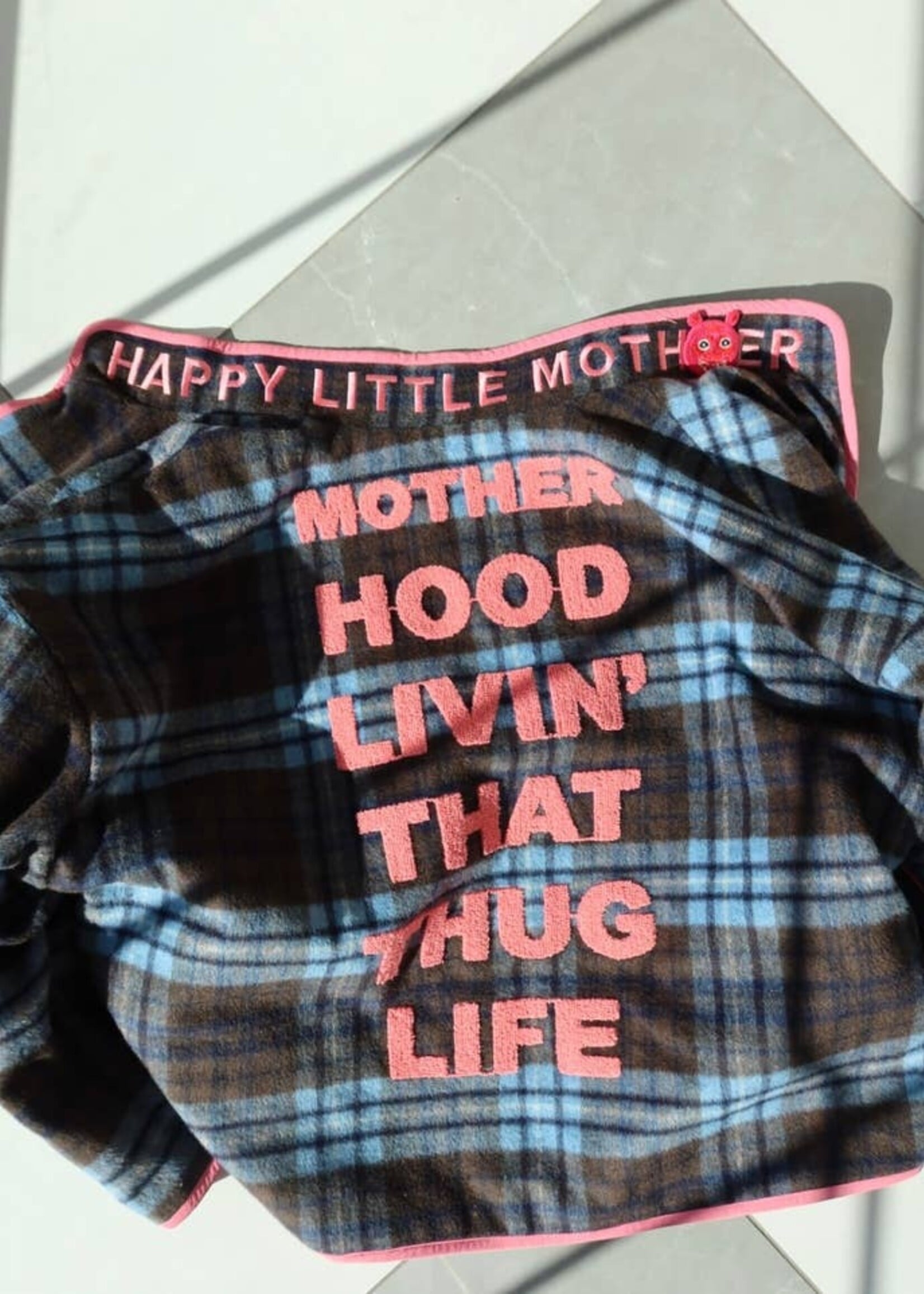 Happy Little Mother Motherhood Thug Life Shorty Coat