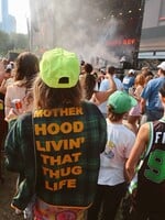 Happy Little Mother Motherhood Thug Life Shorty Coat