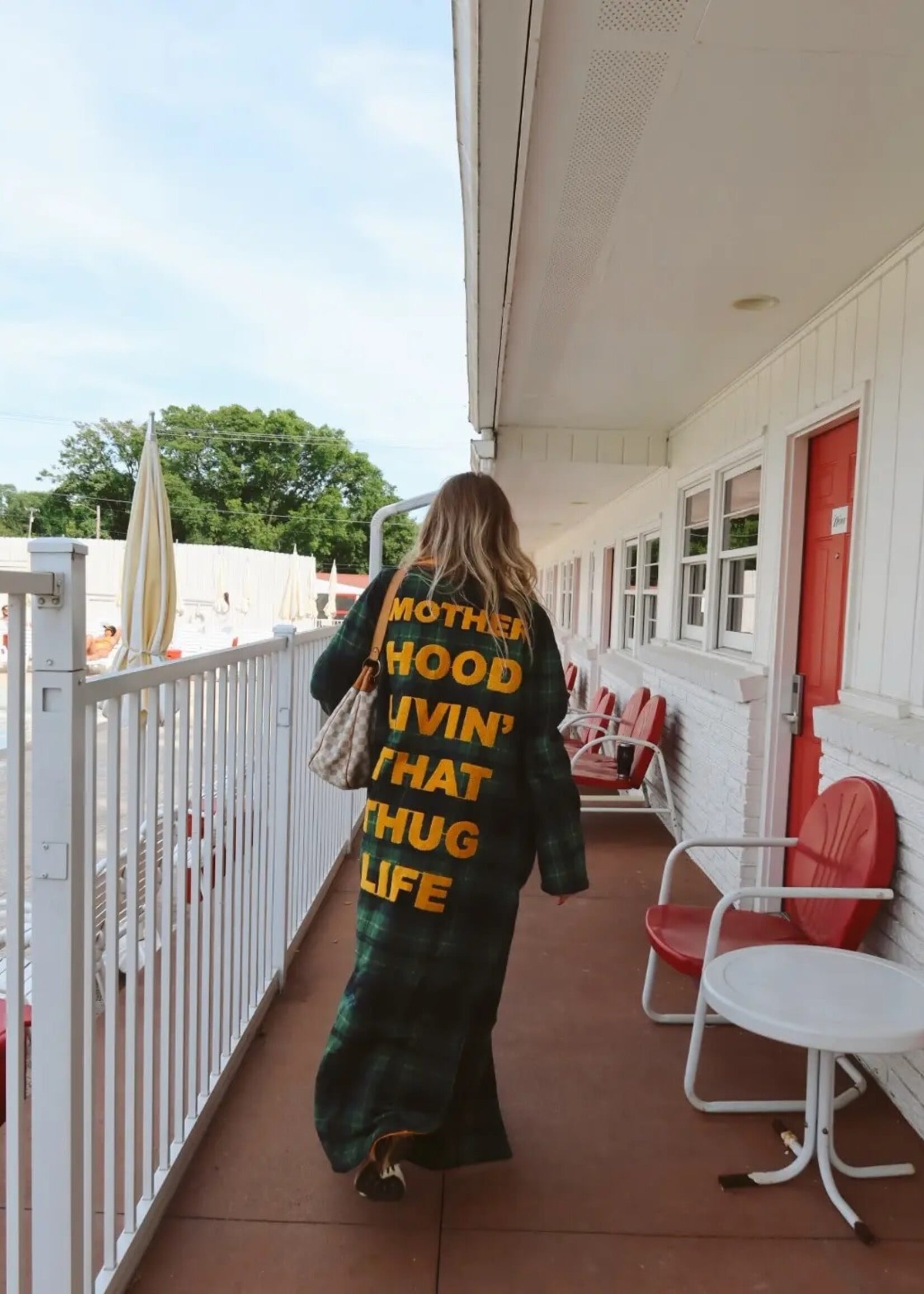 Happy Little Mother Motherhood Thug Life Reversible Duster