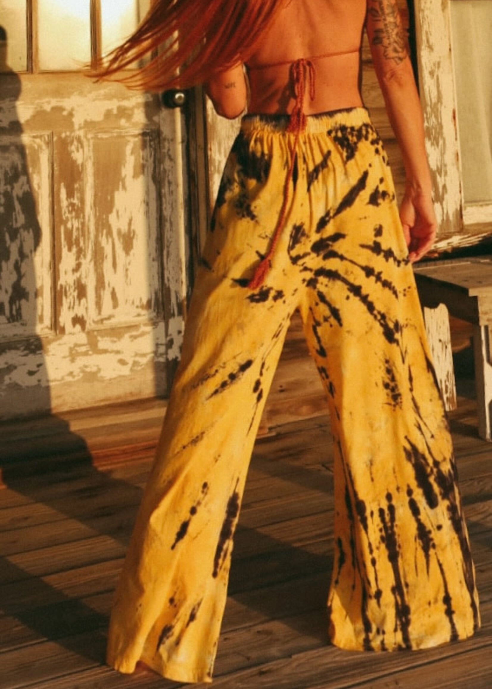 Happy Little Mother Lost & Found Tie Dye Wide Leg Pant