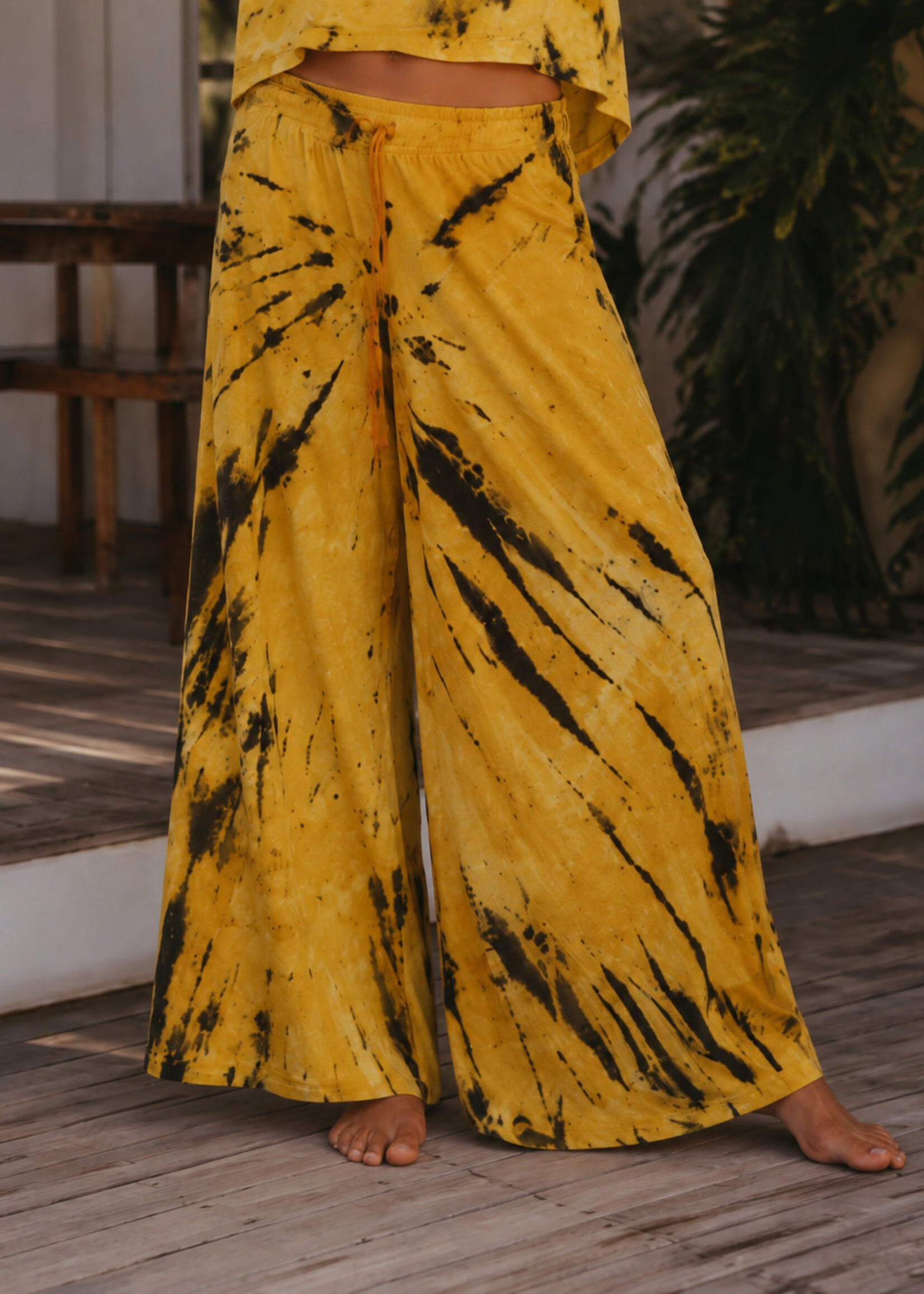 Happy Little Mother Lost & Found Tie Dye Wide Leg Pant