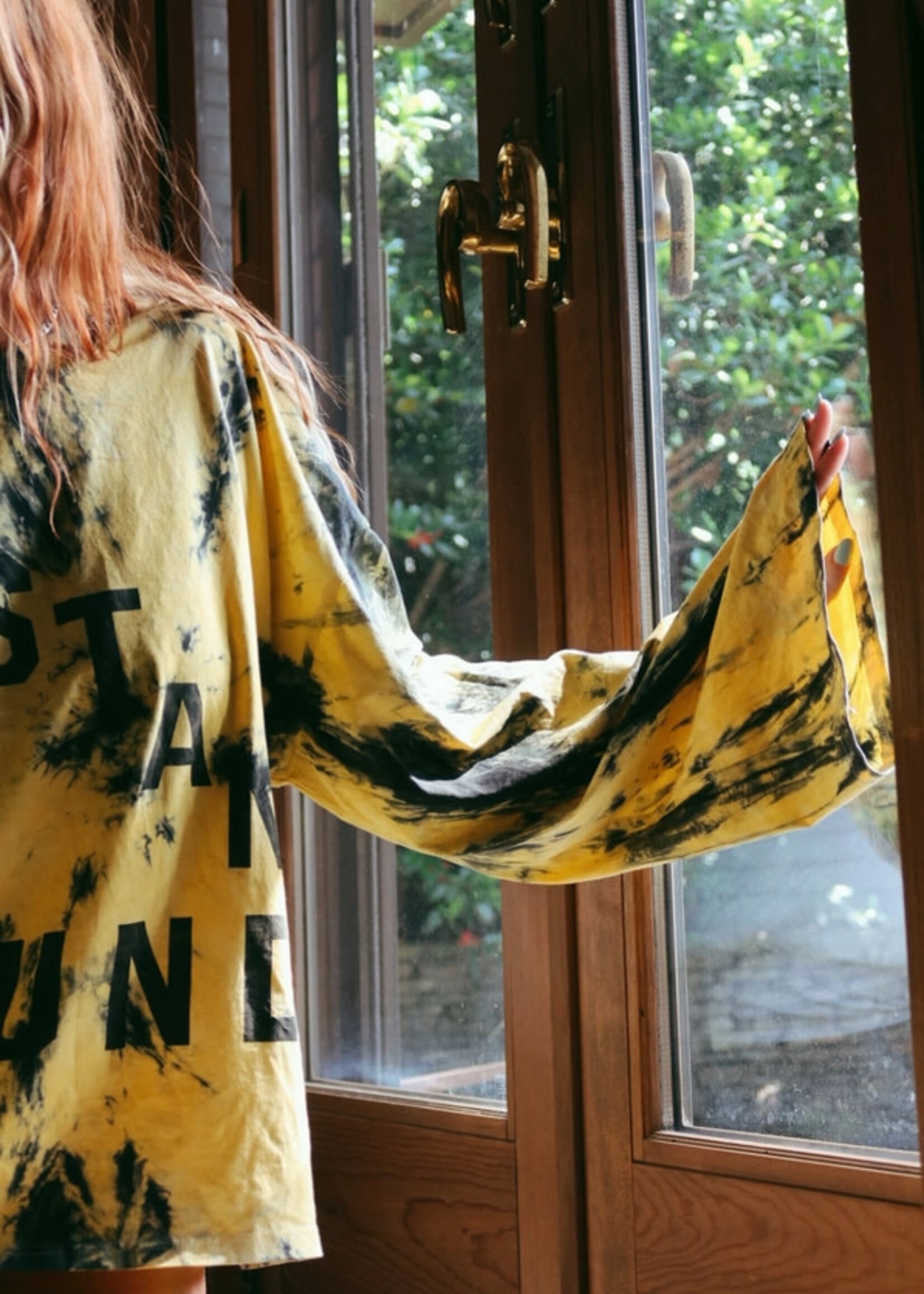 Happy Little Mother Lost & Found Tie Dye Bell Sleeve T-Shirt
