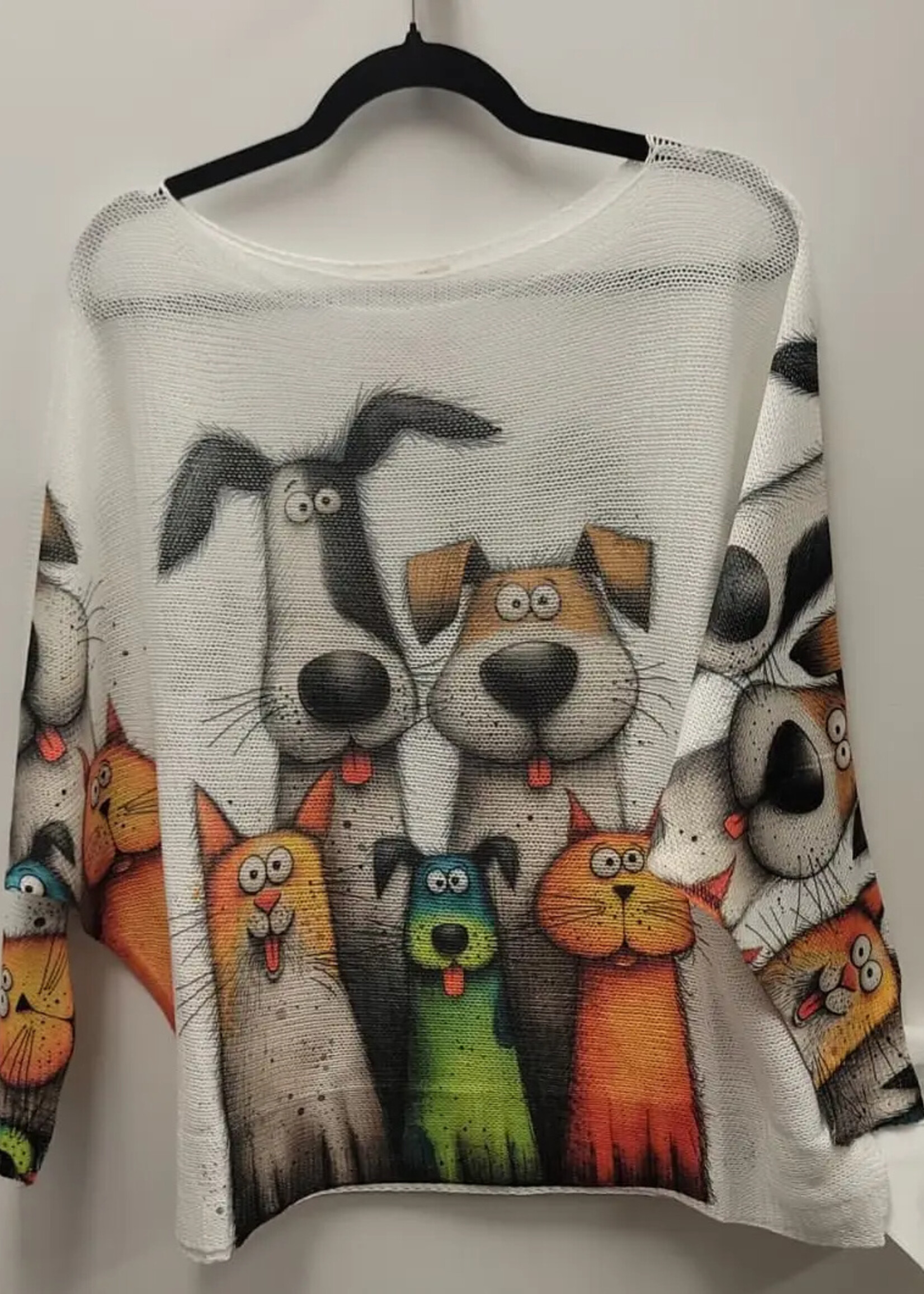 Whimsical Print Sweaters One Size