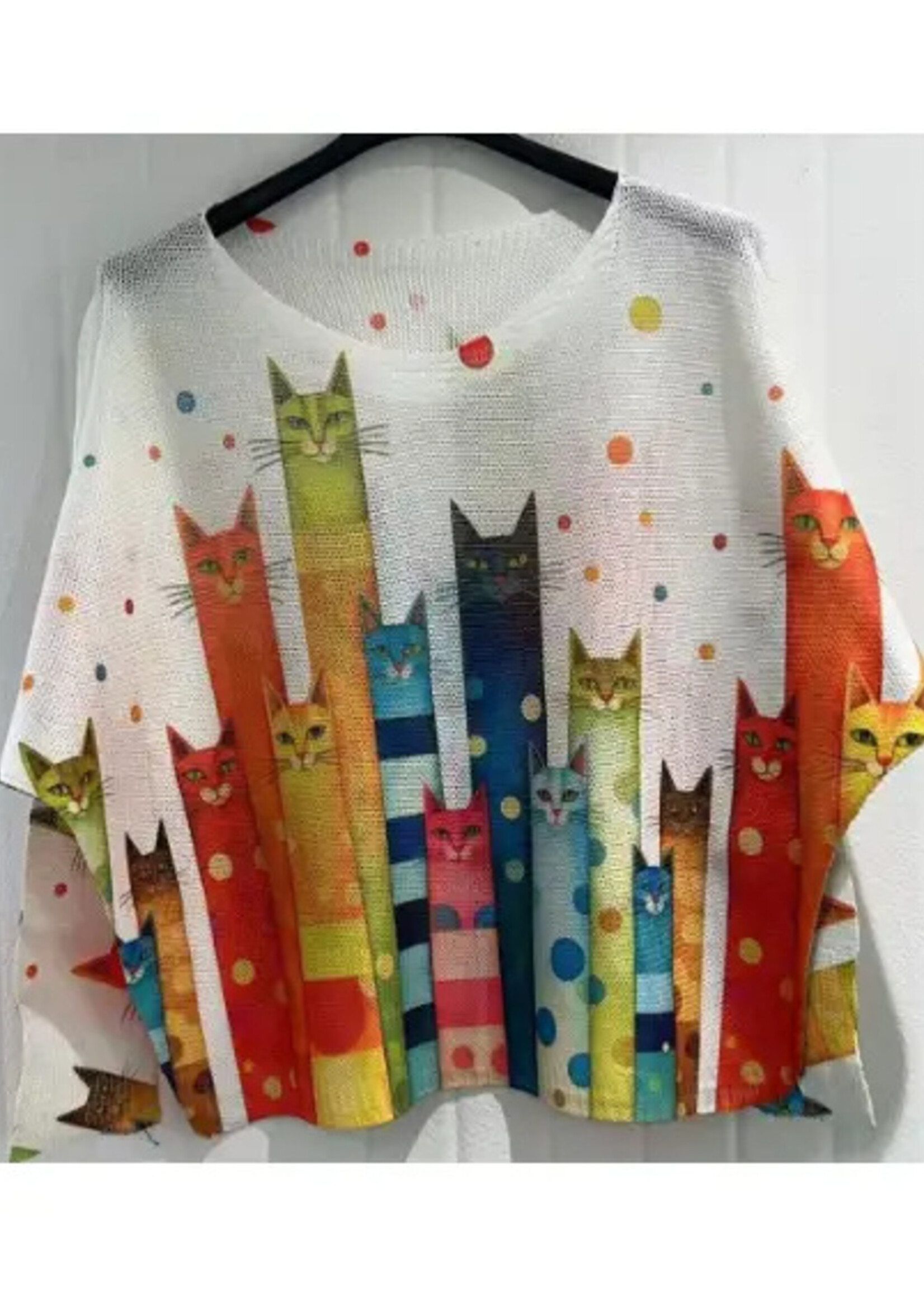Whimsical Print Sweaters One Size