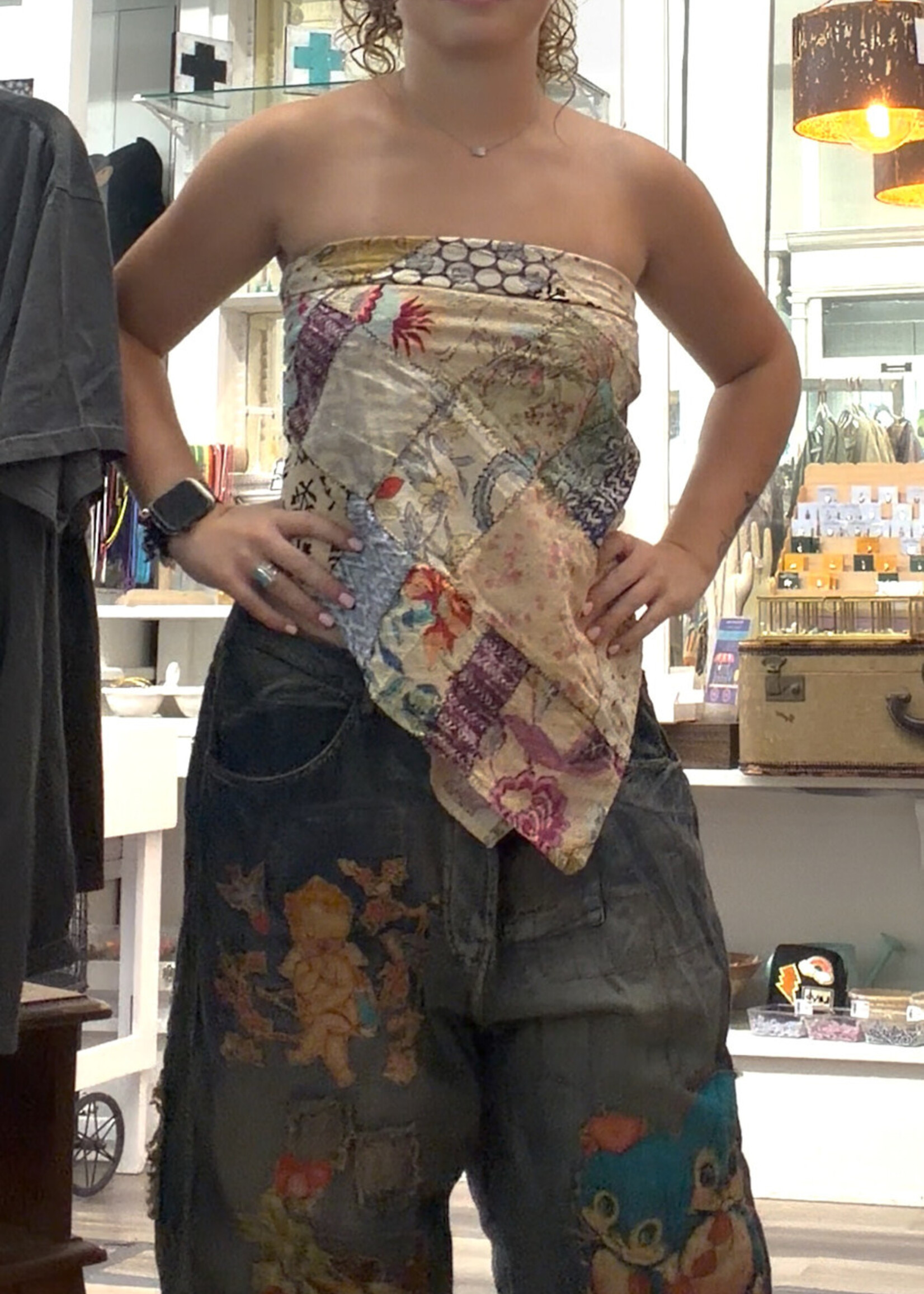 Jaded Gypsy Clothing Patchwork Love Bandana 2 Colors