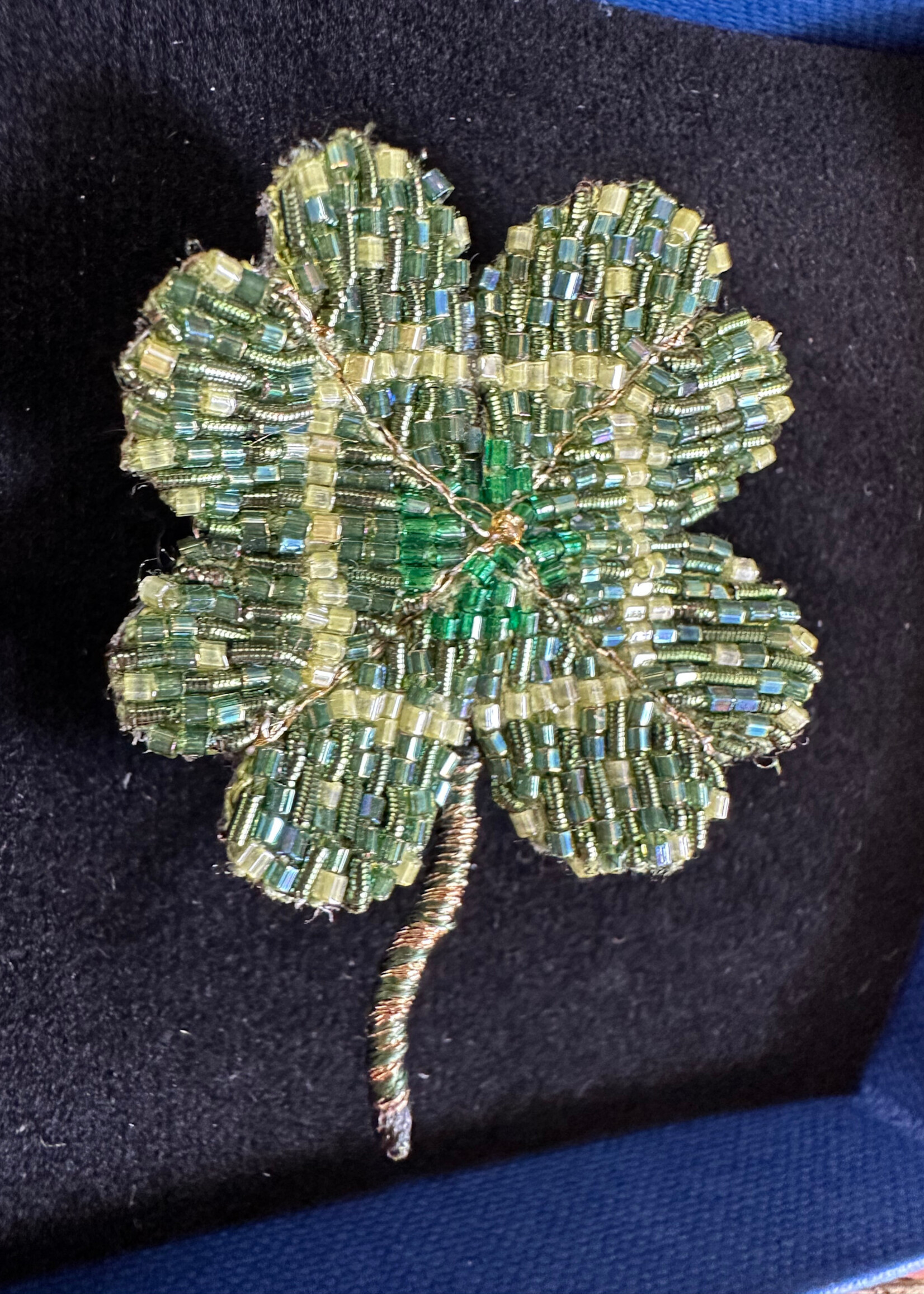 Trovelore Vintage Clover Brooch Pin Handmade
