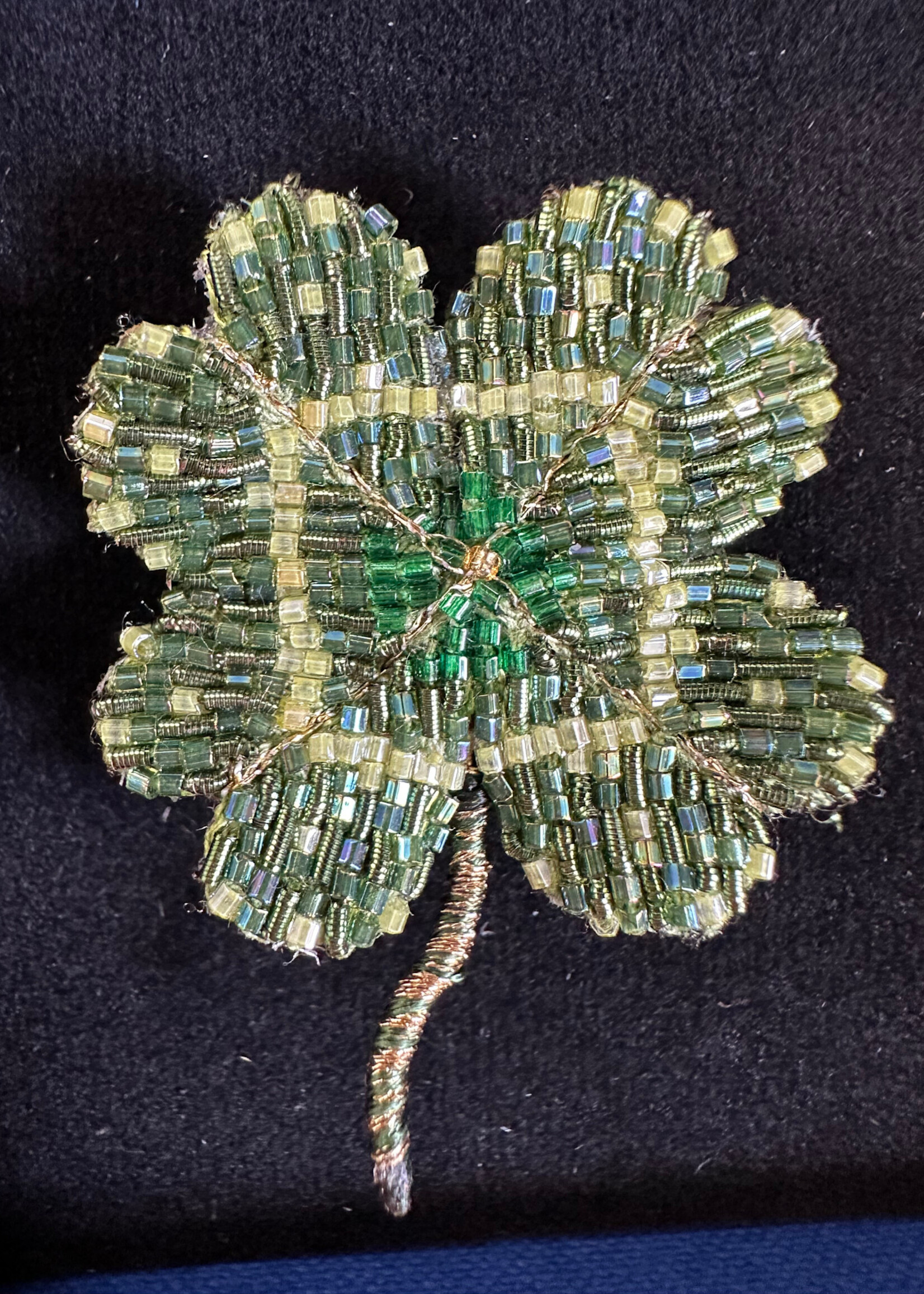 Trovelore Vintage Clover Brooch Pin Handmade