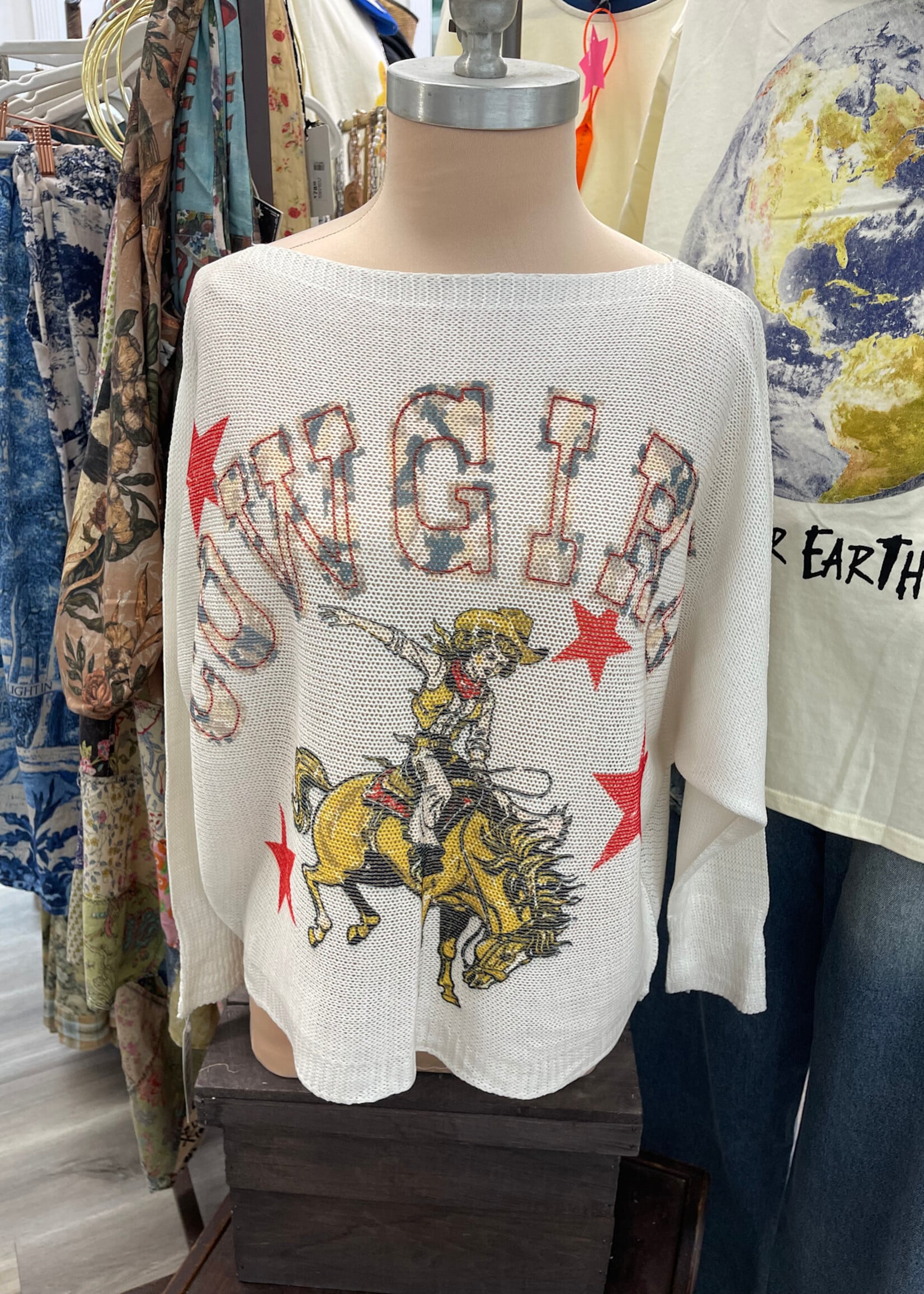 Gigi Batwing Sweater Cowgirl