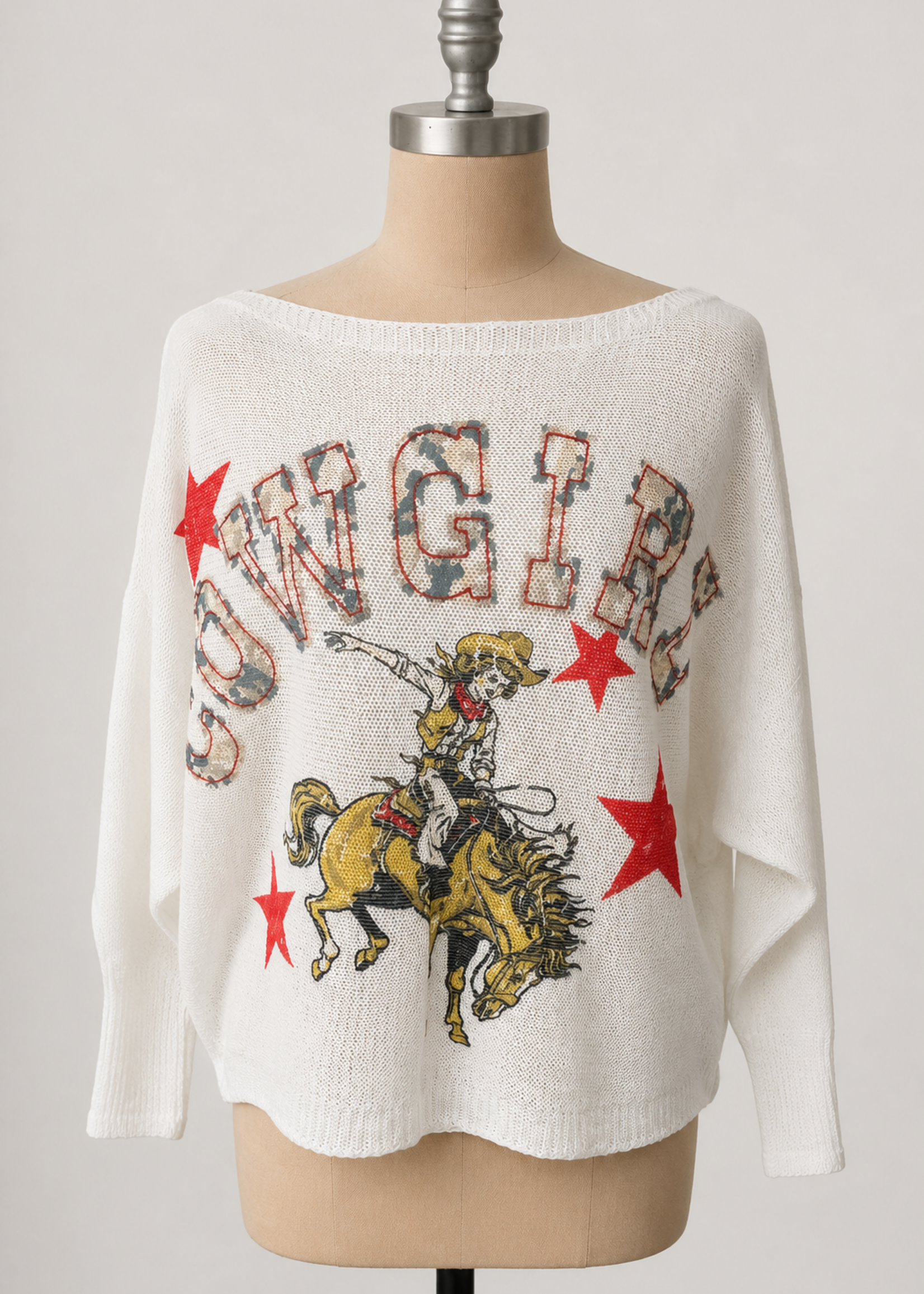 Gigi Batwing Sweater Cowgirl