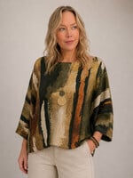 Gigi Batwing Sweater Autumn Wash Gold Foil