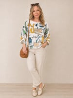 Gigi Batwing Sweater Multi Cat