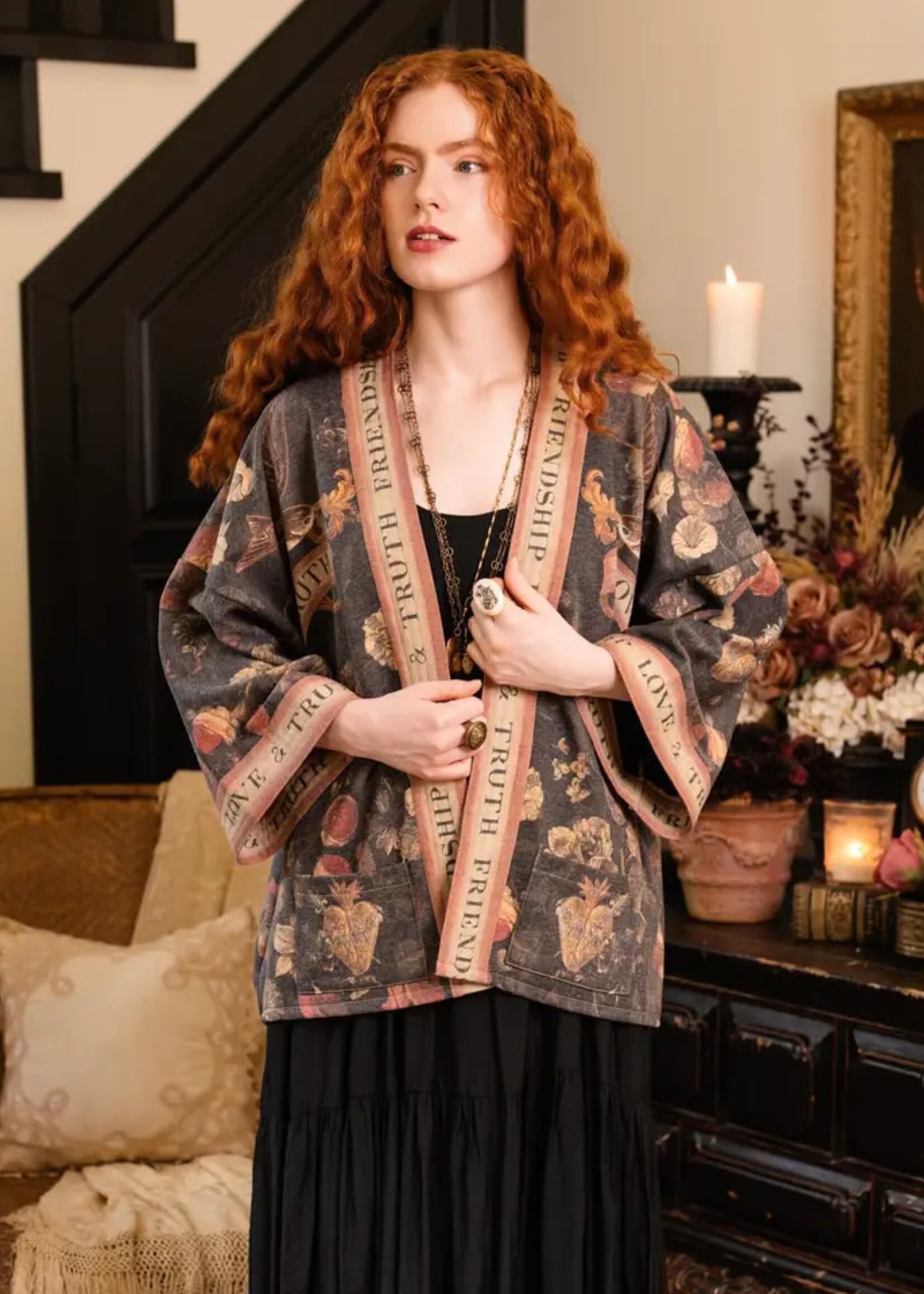 Market of Stars Heart of Gold Fleece Jacket Cardigan