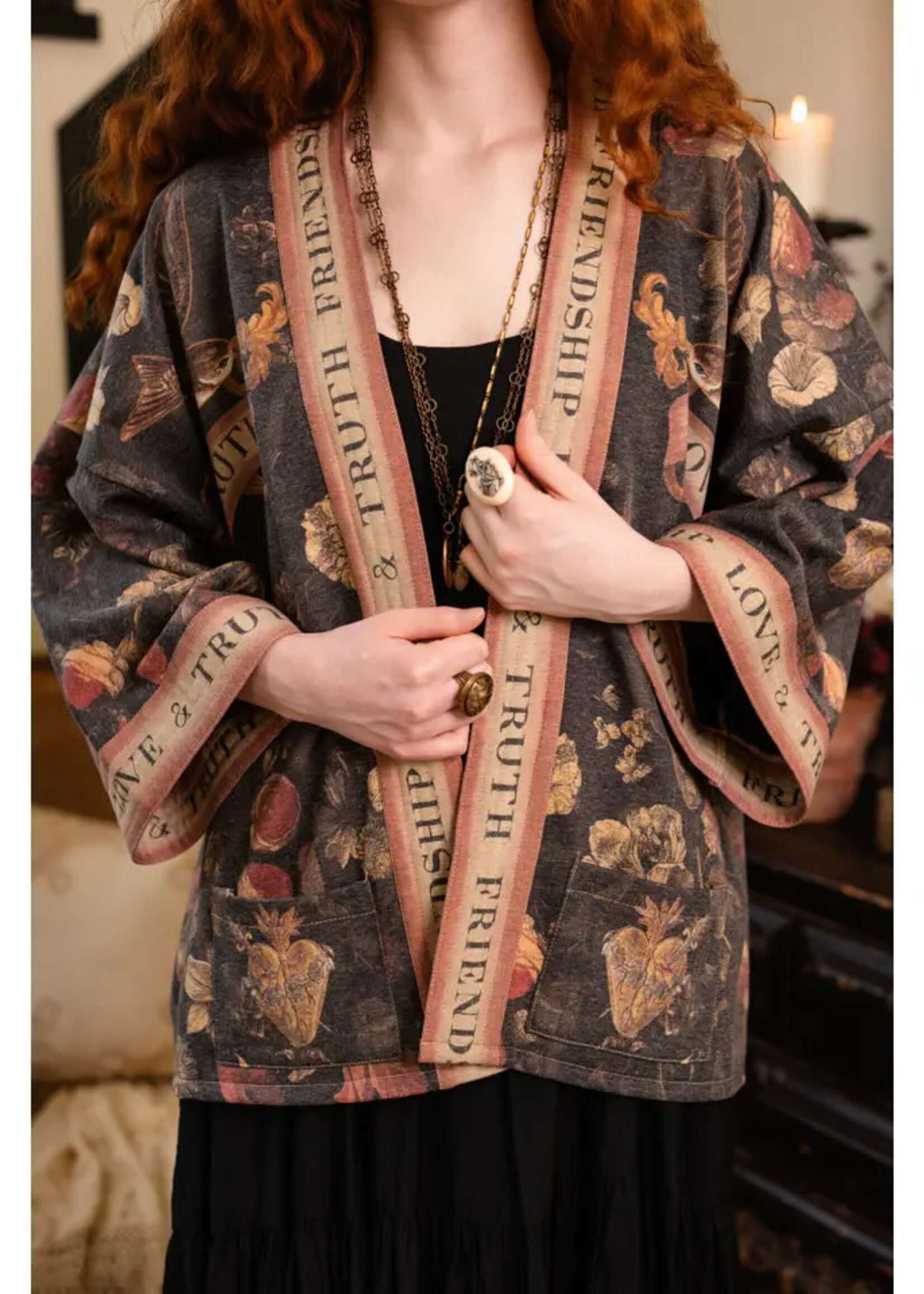 Market of Stars Heart of Gold Fleece Jacket Cardigan