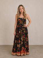 Market of Stars Heart Of Gold Boheme Long Maxi Slip Dress w/ Sacred Heart