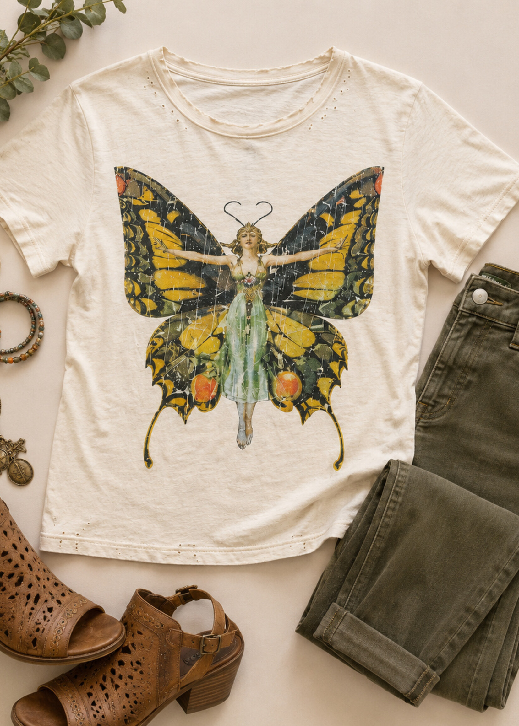Jaded Gypsy Clothing Spread Your Wings Moon Dance Tee