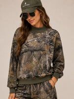 BUCKETLIST Tree Camo Mock Neck Sweatshirt