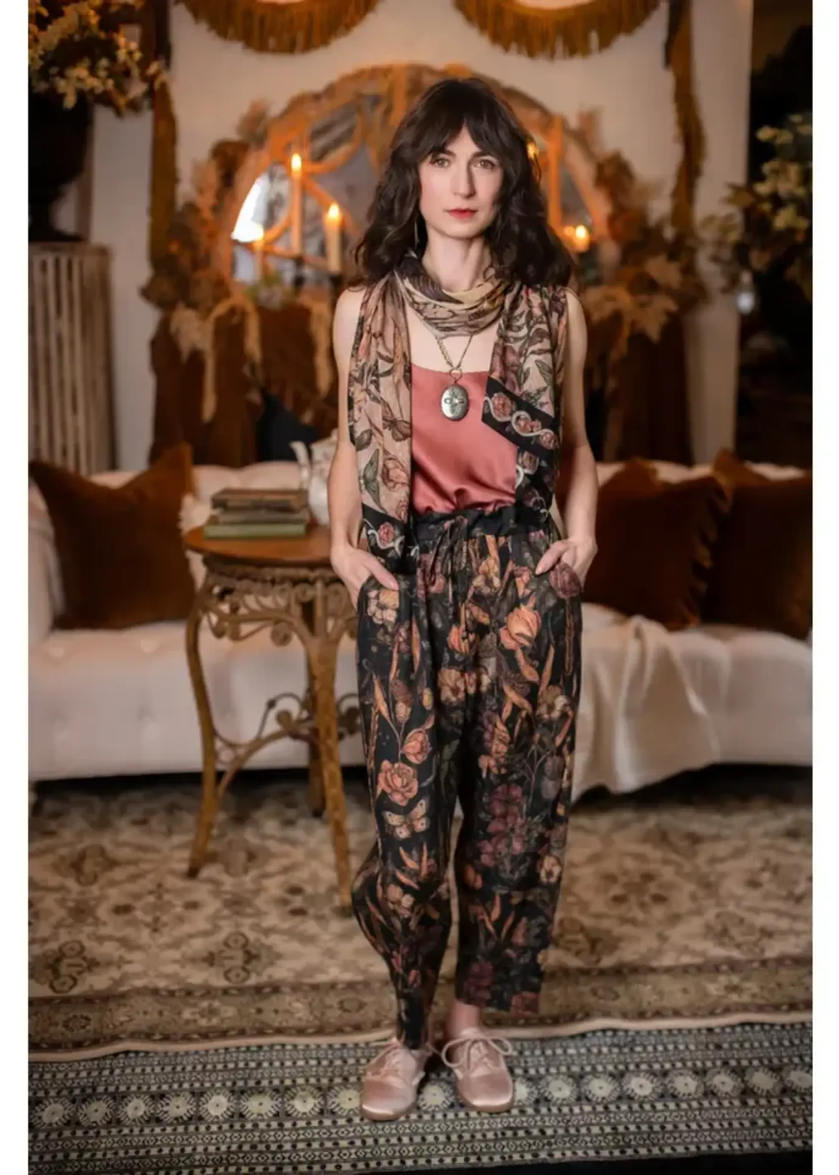 Market of Stars Momento Linen Crop Artist Pant