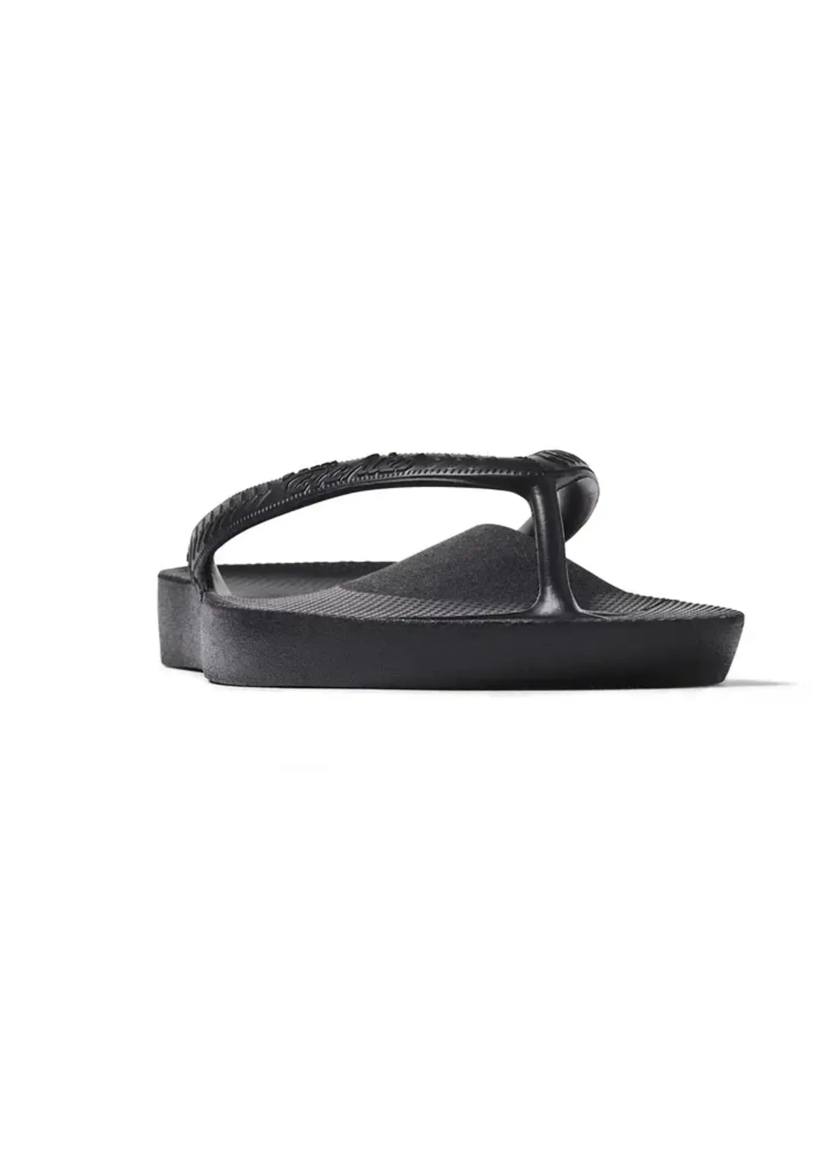 Archies Footwear Arch Support Flip Flops Classic Black Unisex