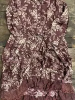 Jaded Gypsy Clothing Whispering Blooms Duster Wine One Size