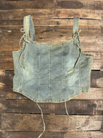 Jaded Gypsy Clothing Blue Willow Tank Medium Wash