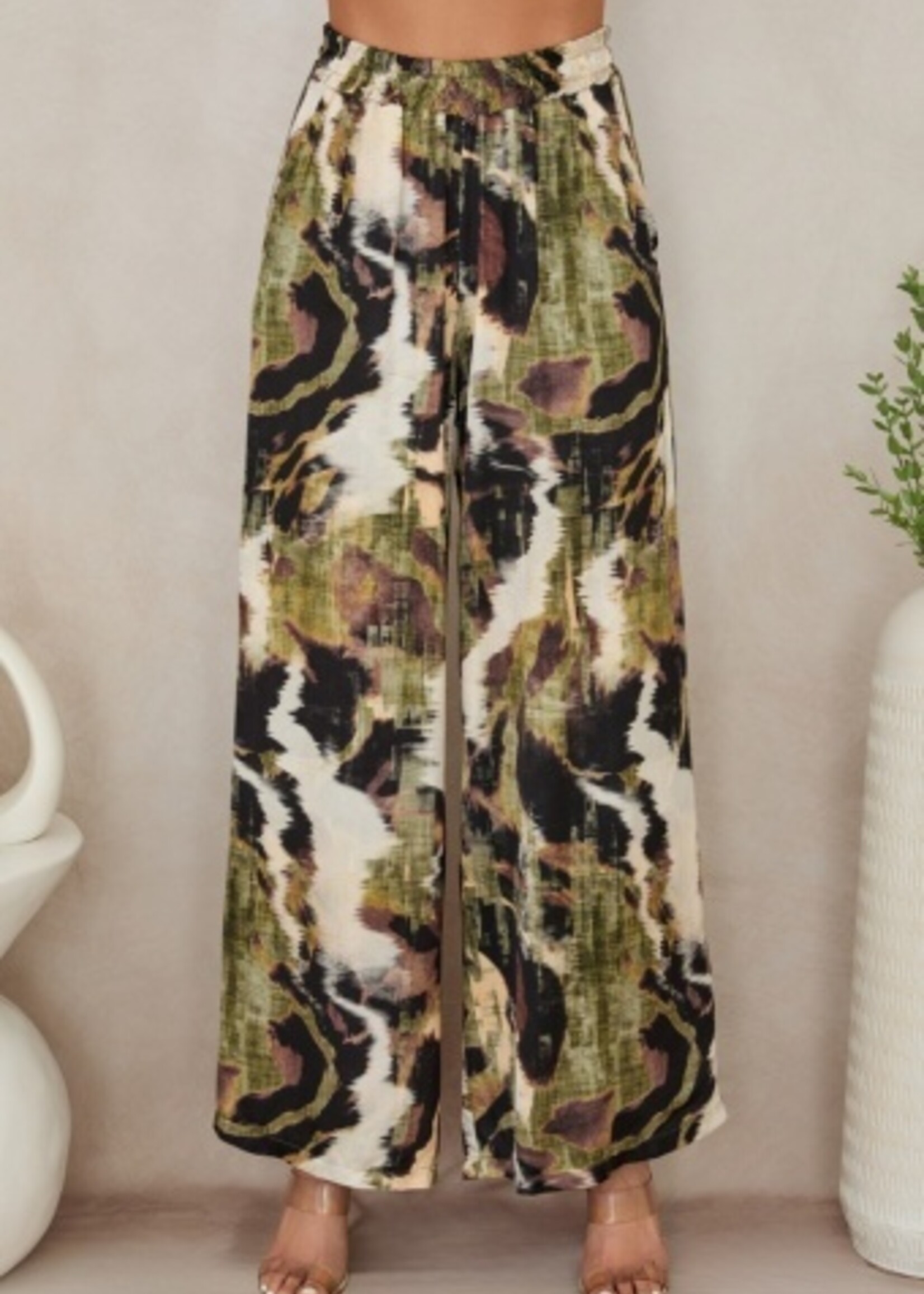 Milio Milano Watercolor Print Tank & Wide Leg Pants