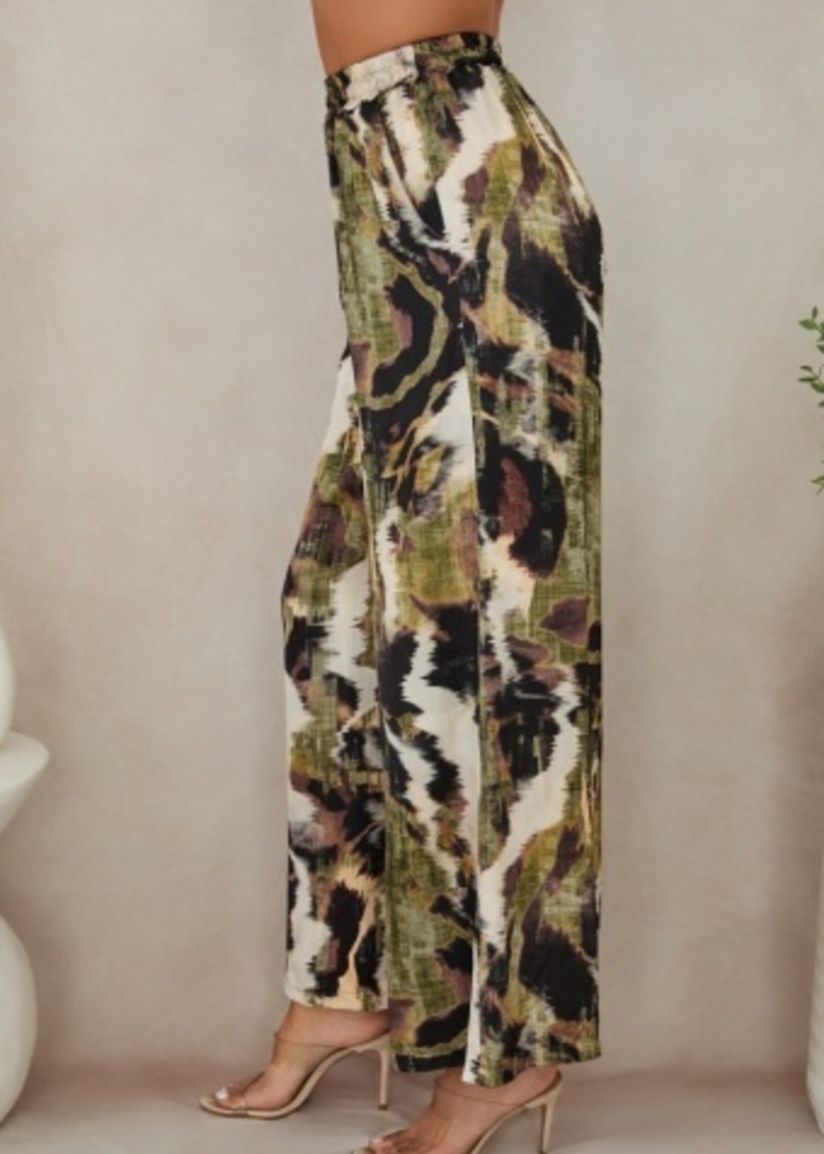 Milio Milano Watercolor Print Tank & Wide Leg Pants