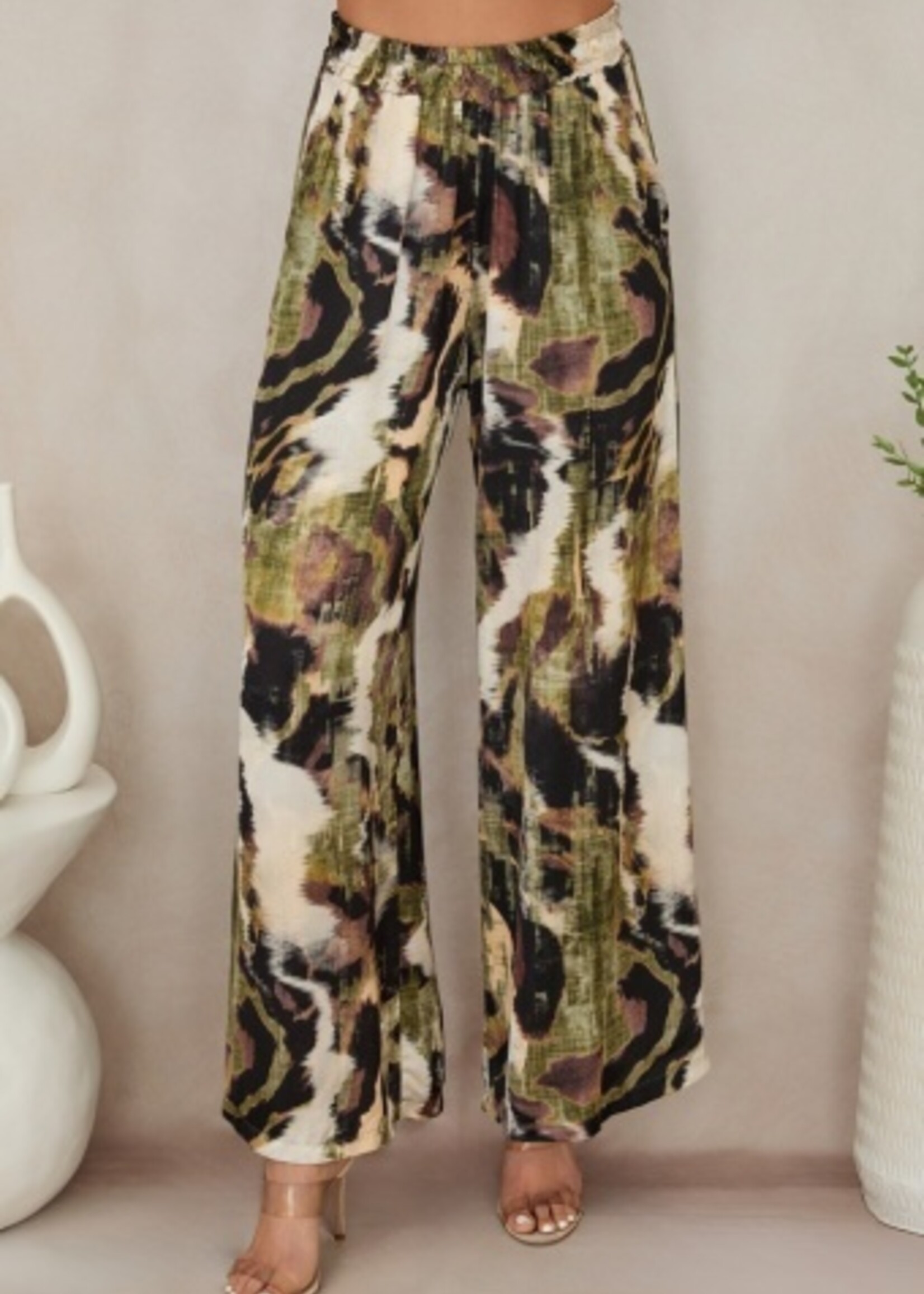 Milio Milano Watercolor Print Tank & Wide Leg Pants