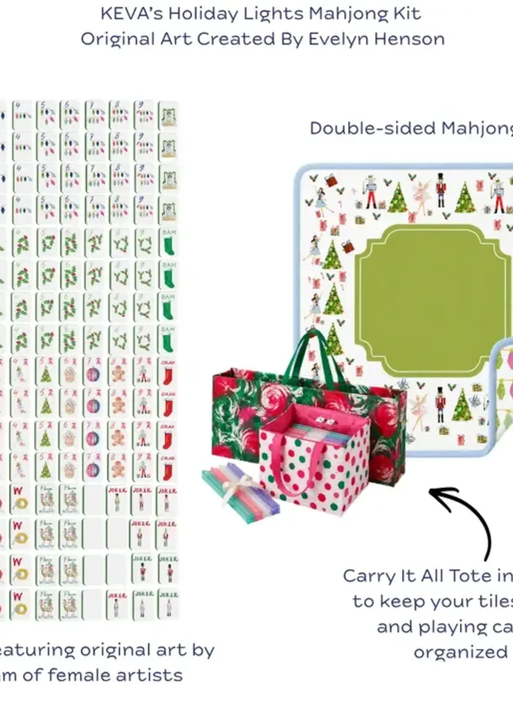 Keva Holiday Lights Mahjong Kit