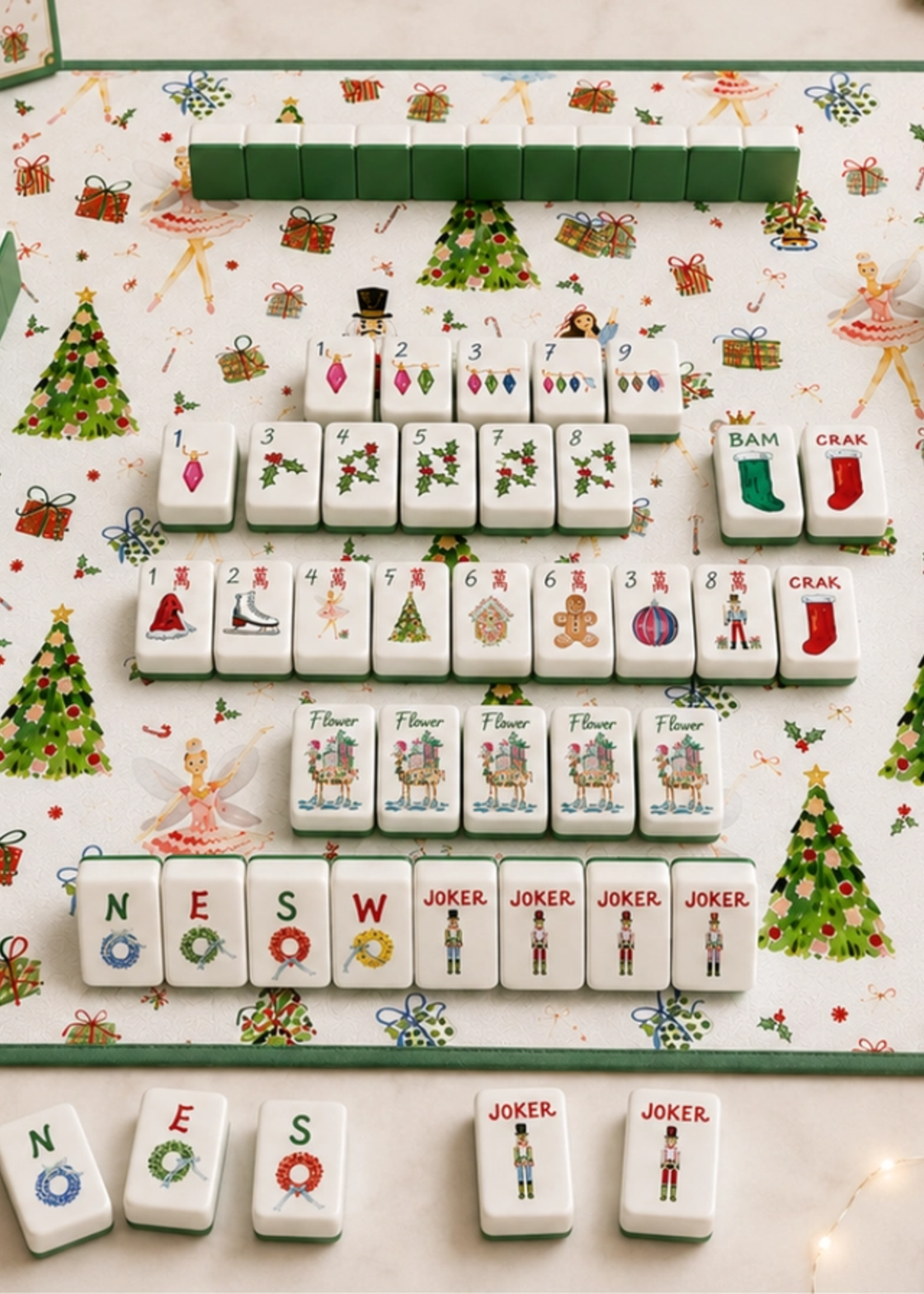 Keva Holiday Lights Mahjong Kit