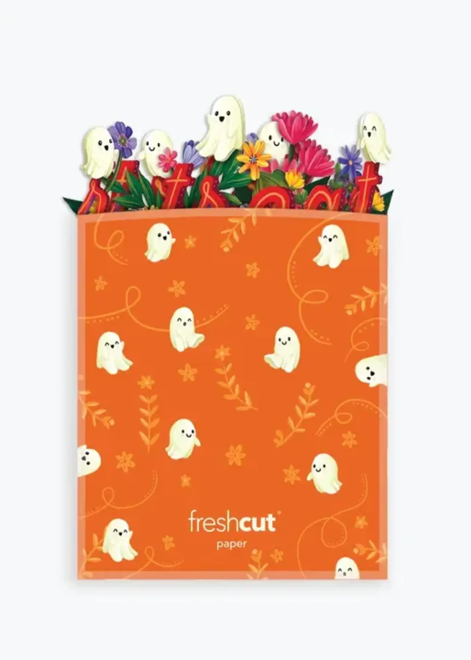 Ghostly Greetings Accordian Card