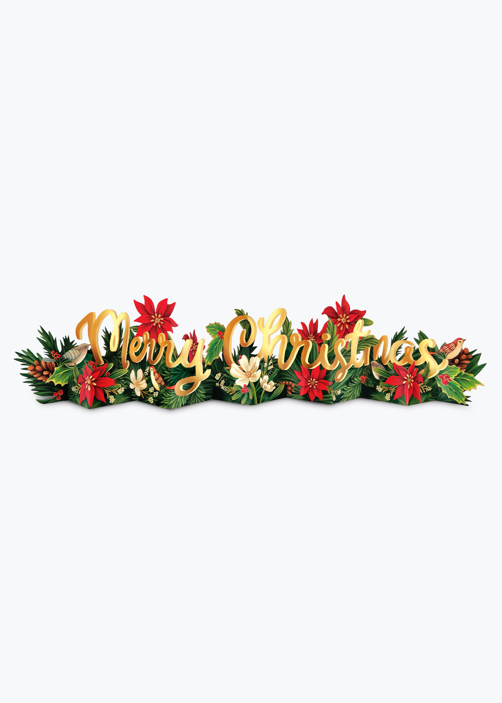 Merry Christmas Accordian Card