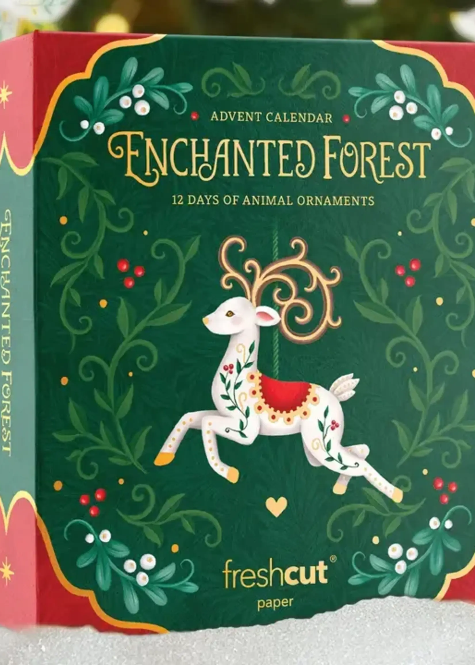 Enchanted Forest 12 Day Advent Calendar Ornament Gift Set