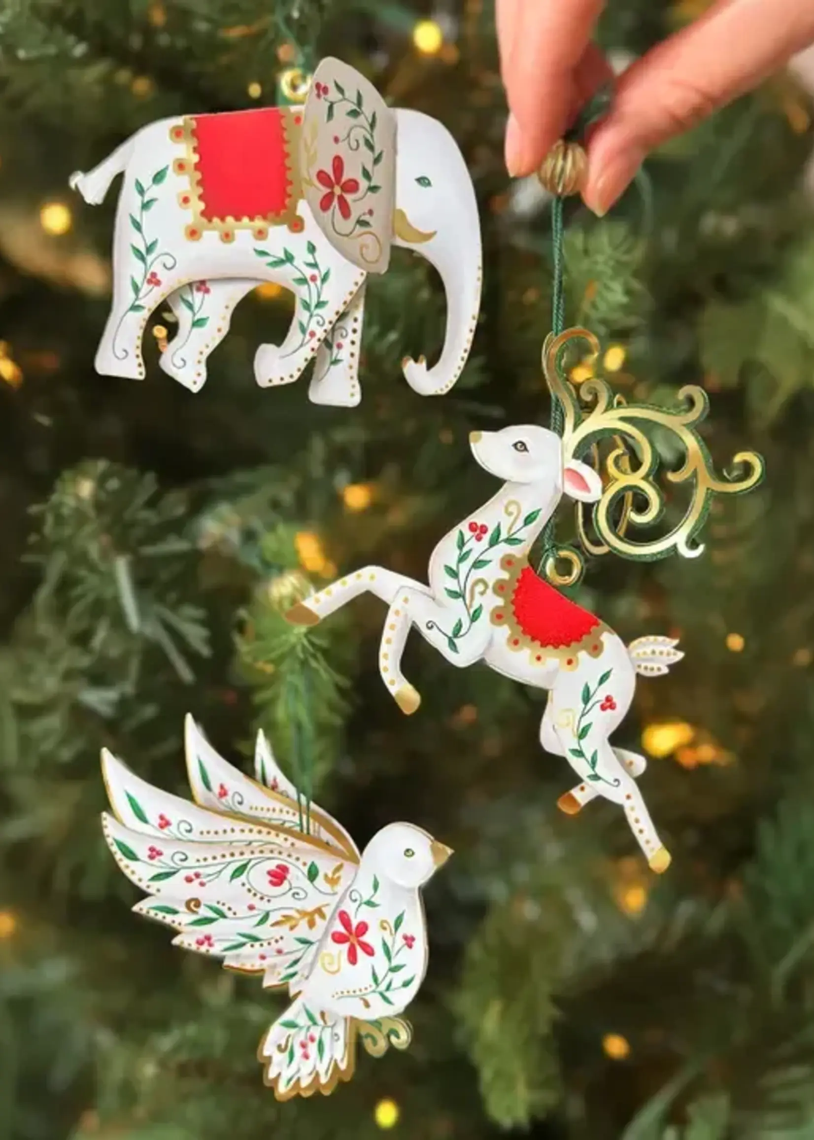 Enchanted Forest 12 Day Advent Calendar Ornament Gift Set
