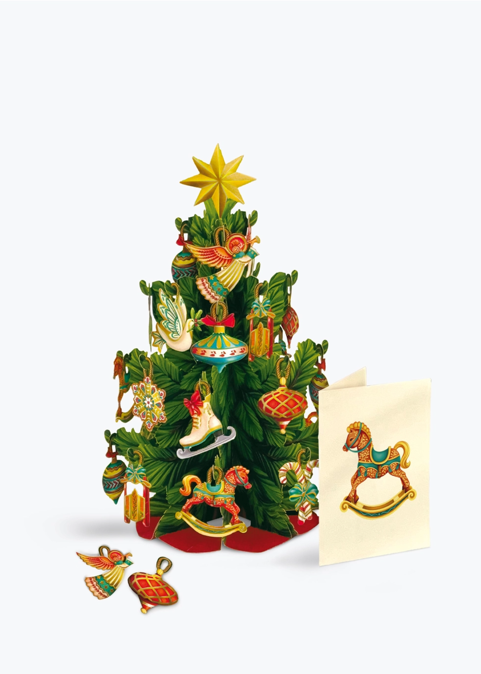 Christmas Tree w/Ornaments Pop Up Card