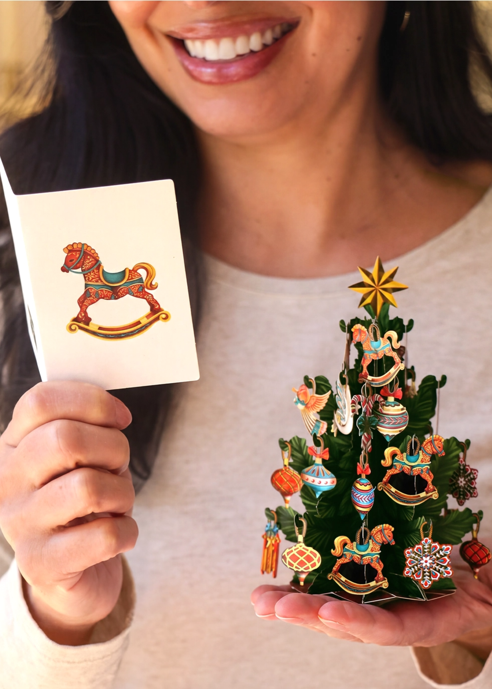 Christmas Tree w/Ornaments Pop Up Card