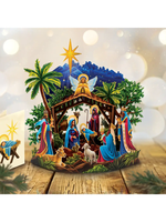 Starlit Nativity Pop Up Card