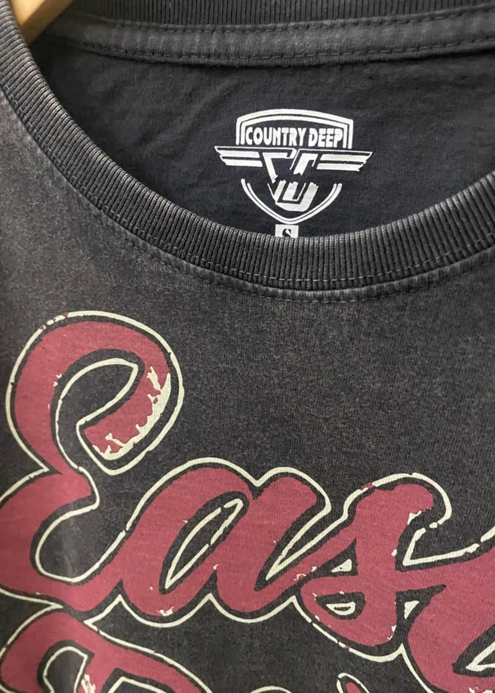 Country Deep Easy Rider Fort Worth 1985 Rodeo Acid Wash T-Shirt
