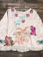 House of Jaded Gypsy Gilded Bloom Top Flutter