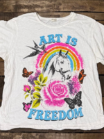 House of Jaded Gypsy Weathered and Worn Tee Derby