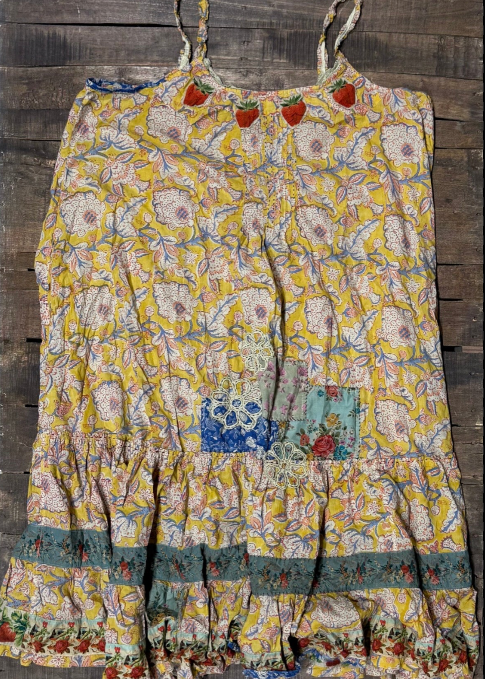 House of Jaded Gypsy Sunwashed Bloom Dress Golden