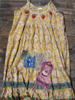 House of Jaded Gypsy Sunwashed Bloom Dress Golden