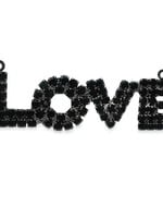 Tova Mini LA LA LOVE Necklace in Smutt Jet