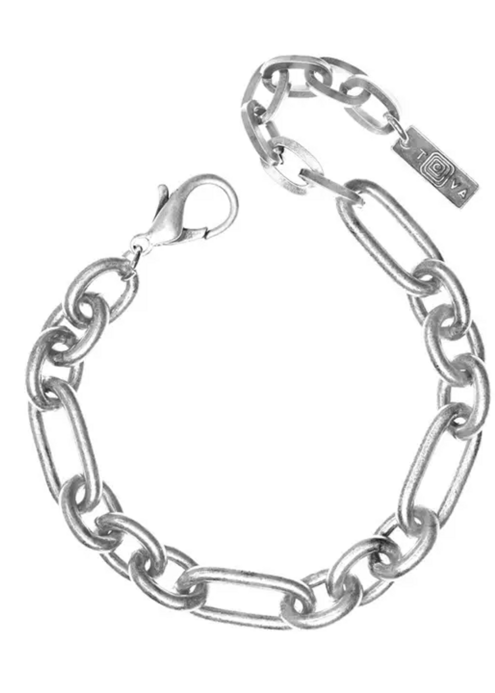 Tova Fiona Chain Bracelet Antique Silver