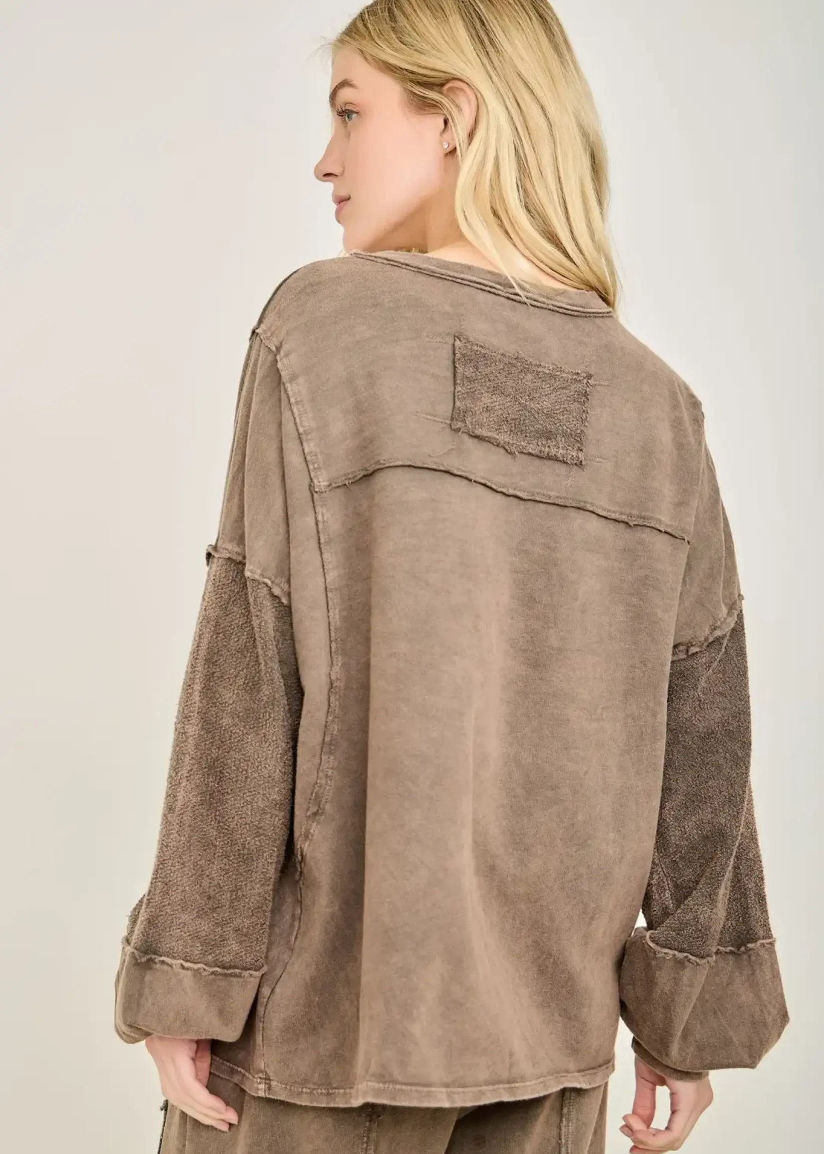jHer Star Camo Sweatshirt Ash Oak