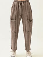 jHer Cargo Barrel Terry Pants Ash Oak