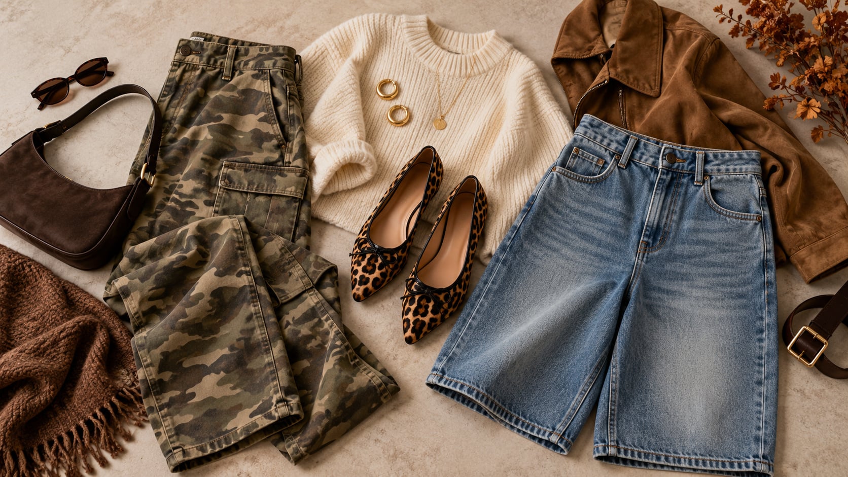 How To Wear Camo, Leopard and Jorts Into The Fall