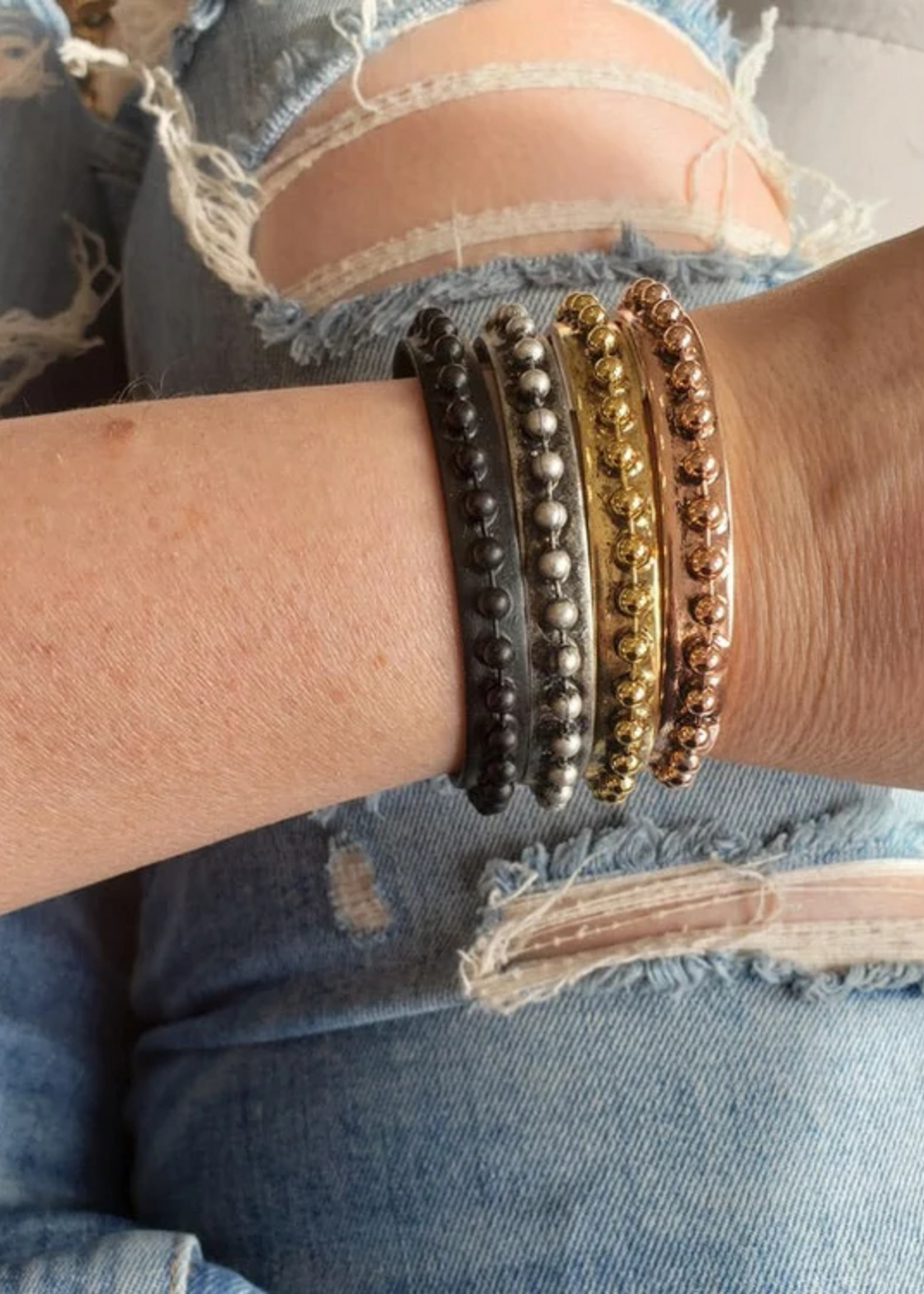 Tova Georgianna Cuff Bracelet Antique Silver