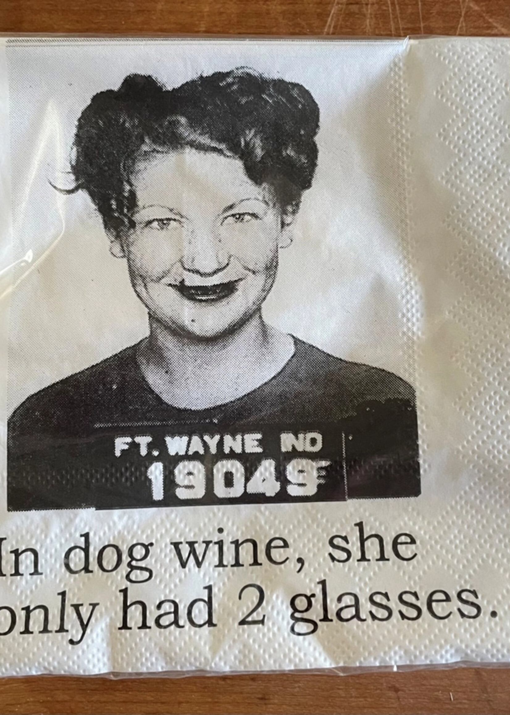 Dog Wine Napkins