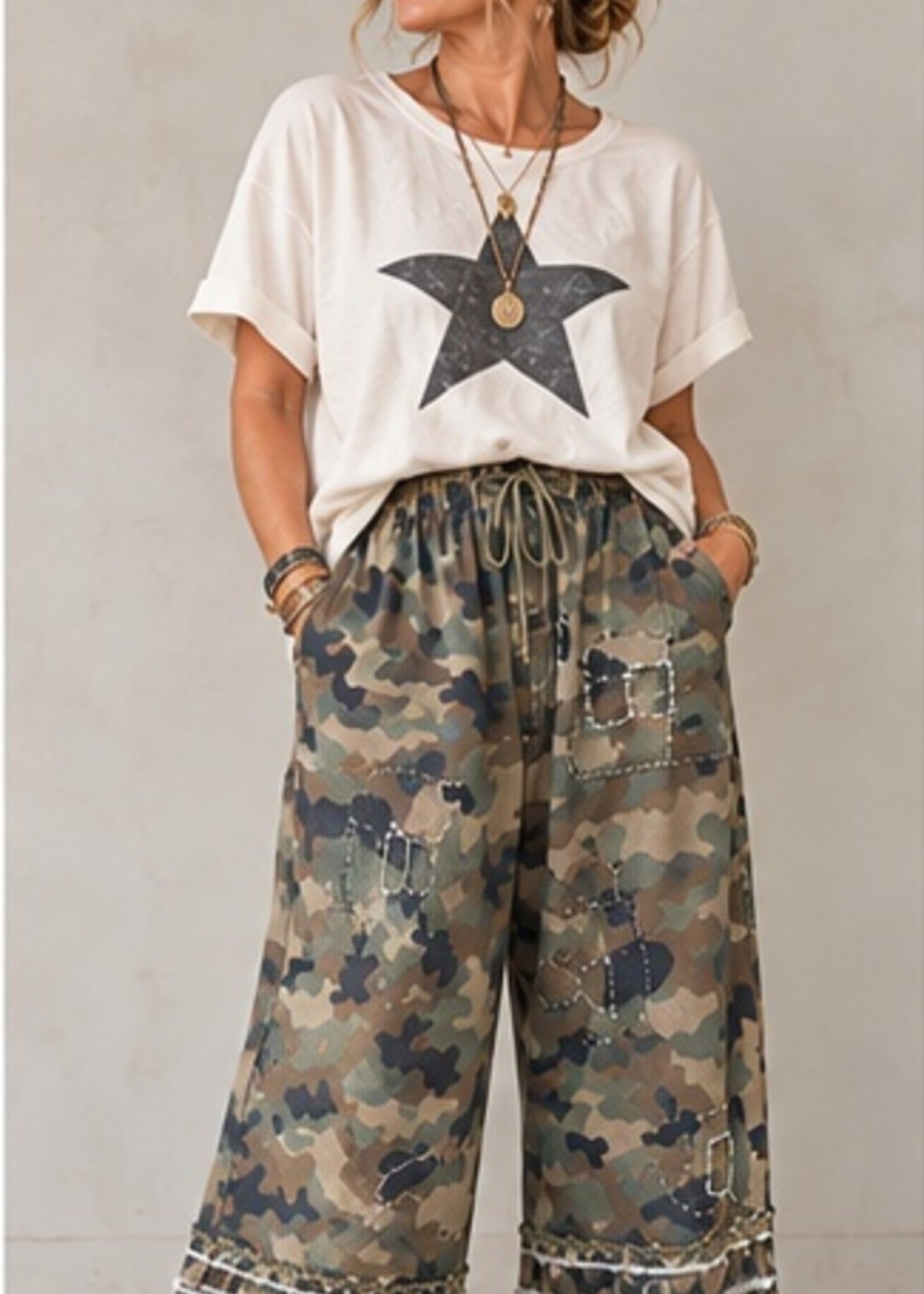 Jaded Gypsy Clothing Garden Romance Bloomers Hidden Trails Camo One Size